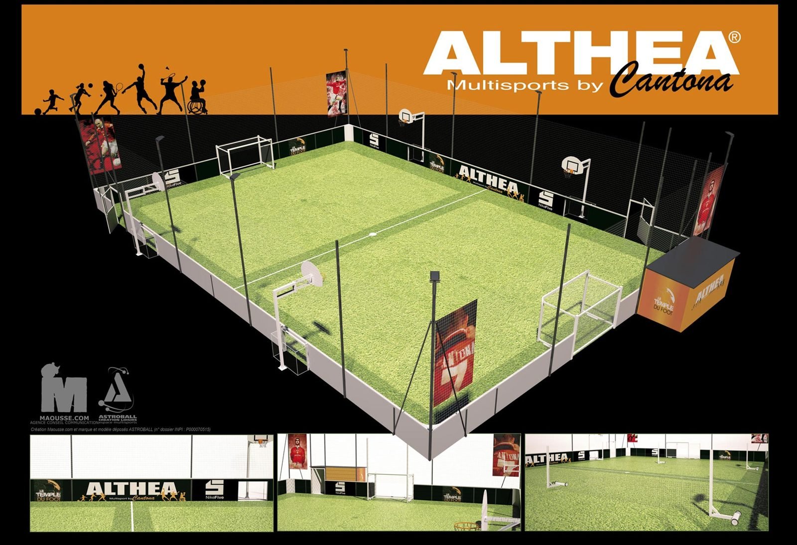 Simulations d'espaces sportifs : Astroball, Althea by Cantona, Ultimea