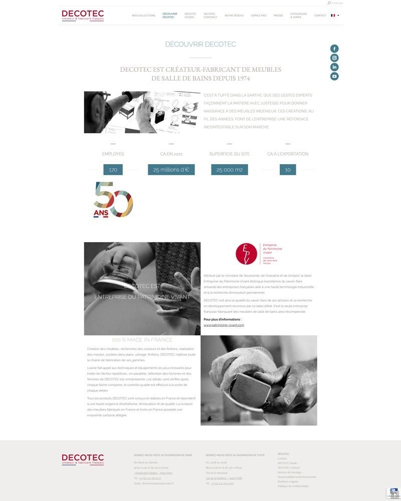 Decotec — site vitrine — visuel 2