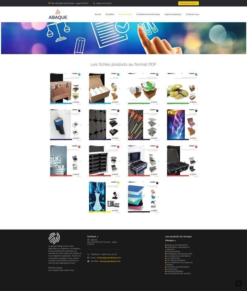 Groupe Abaque — site B2B — visuel 2