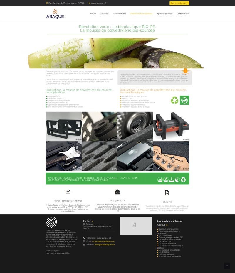 Groupe Abaque — site B2B — visuel 3