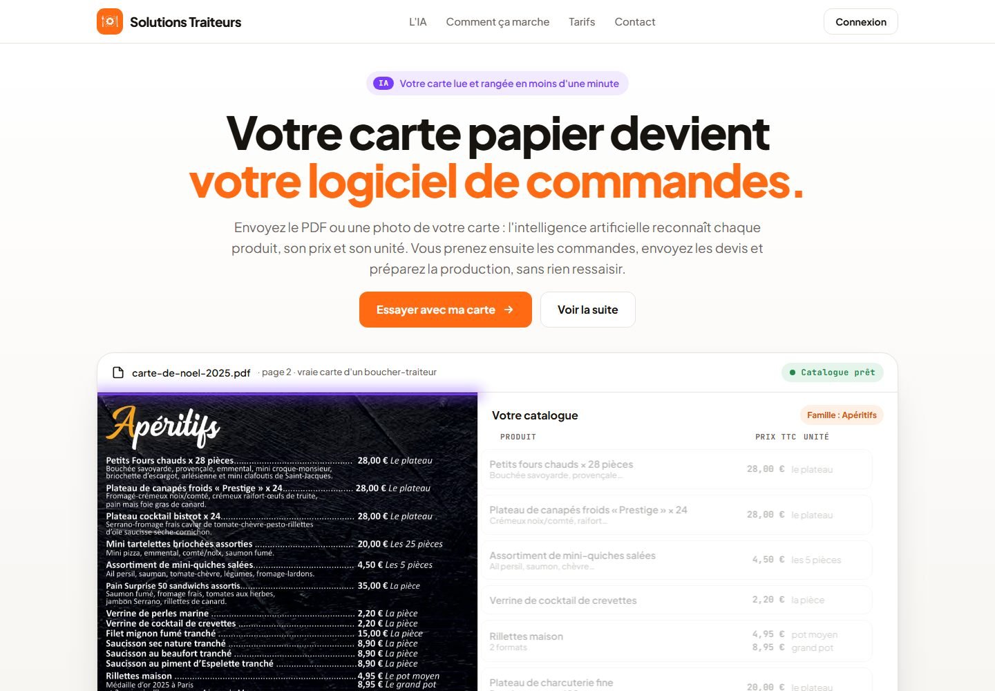Solutions Traiteurs : Logiciel de gestion pour les traiteurs